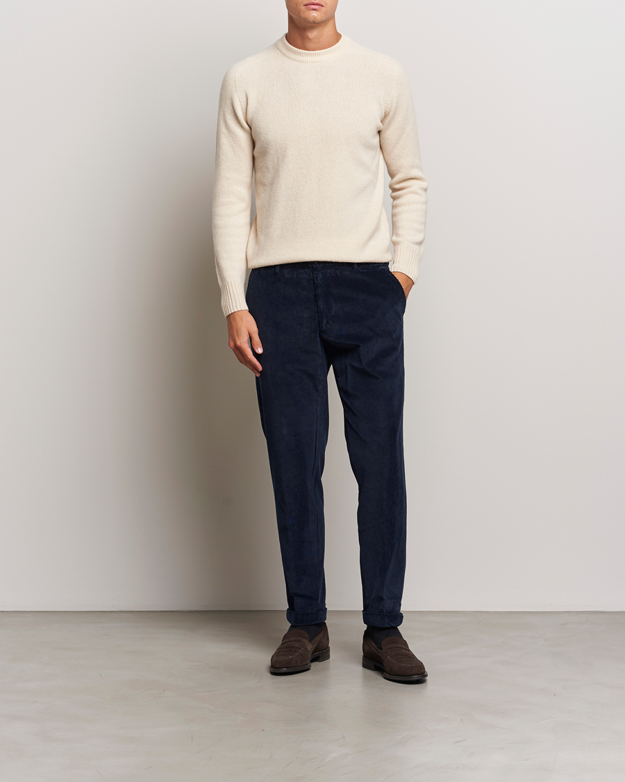 Mies | Housut | Briglia 1949 | Easy Fit Corduroy Trousers Navy