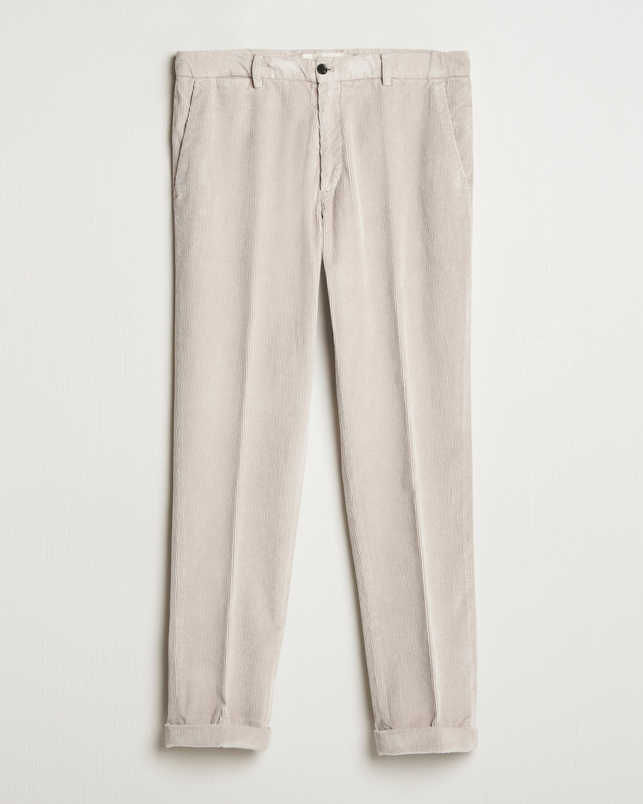 Mies | Housut | Briglia 1949 | Easy Fit Corduroy Trousers Beige