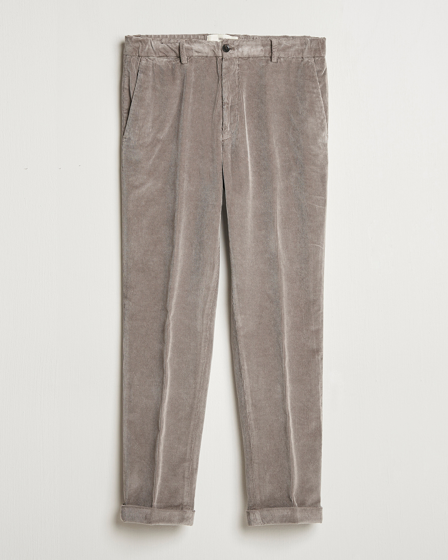 Mies | Housut | Briglia 1949 | Easy Fit Corduroy Trousers Taupe