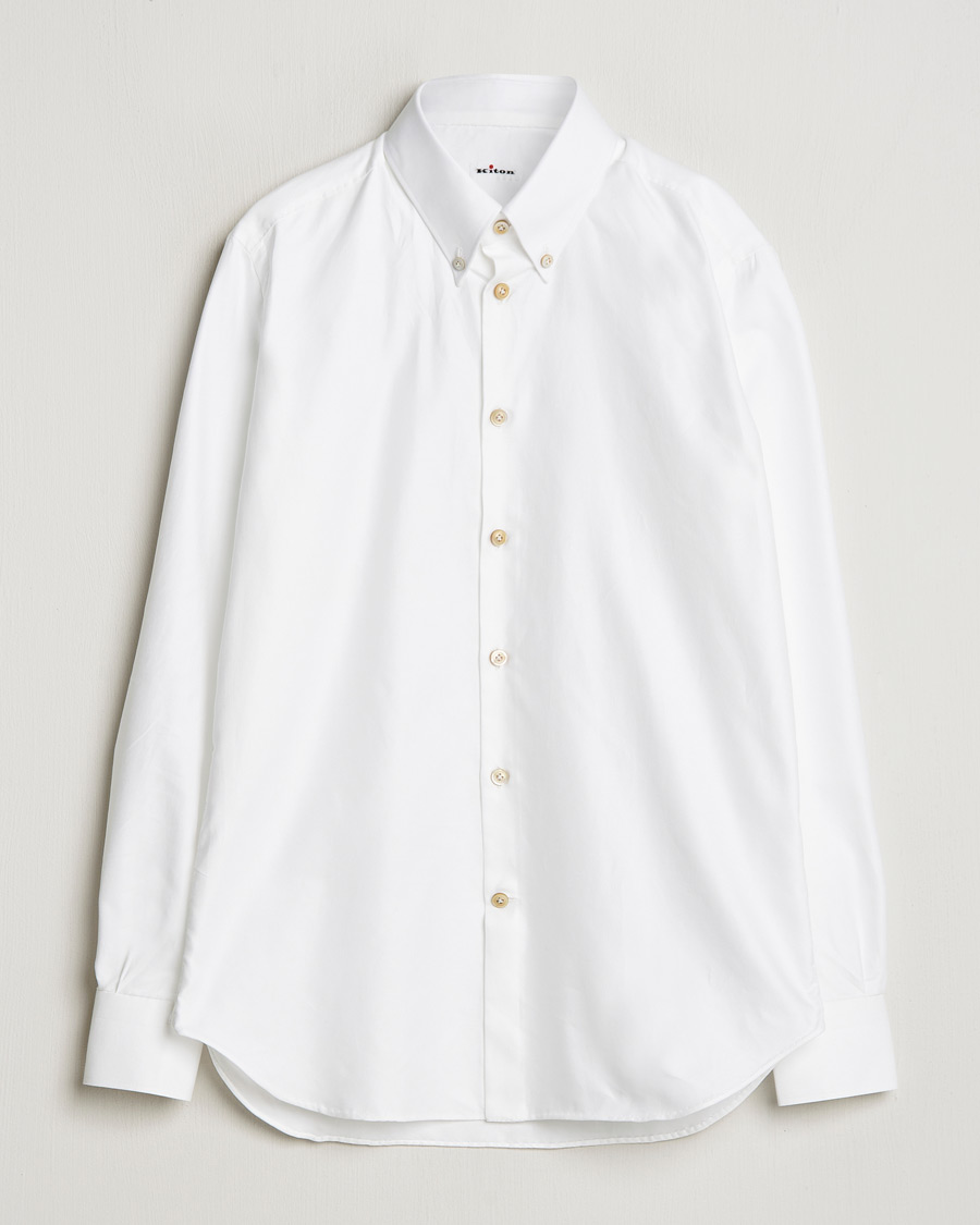 Mies | Kauluspaidat | Kiton | Slim Fit Button Down Oxford Shirt White