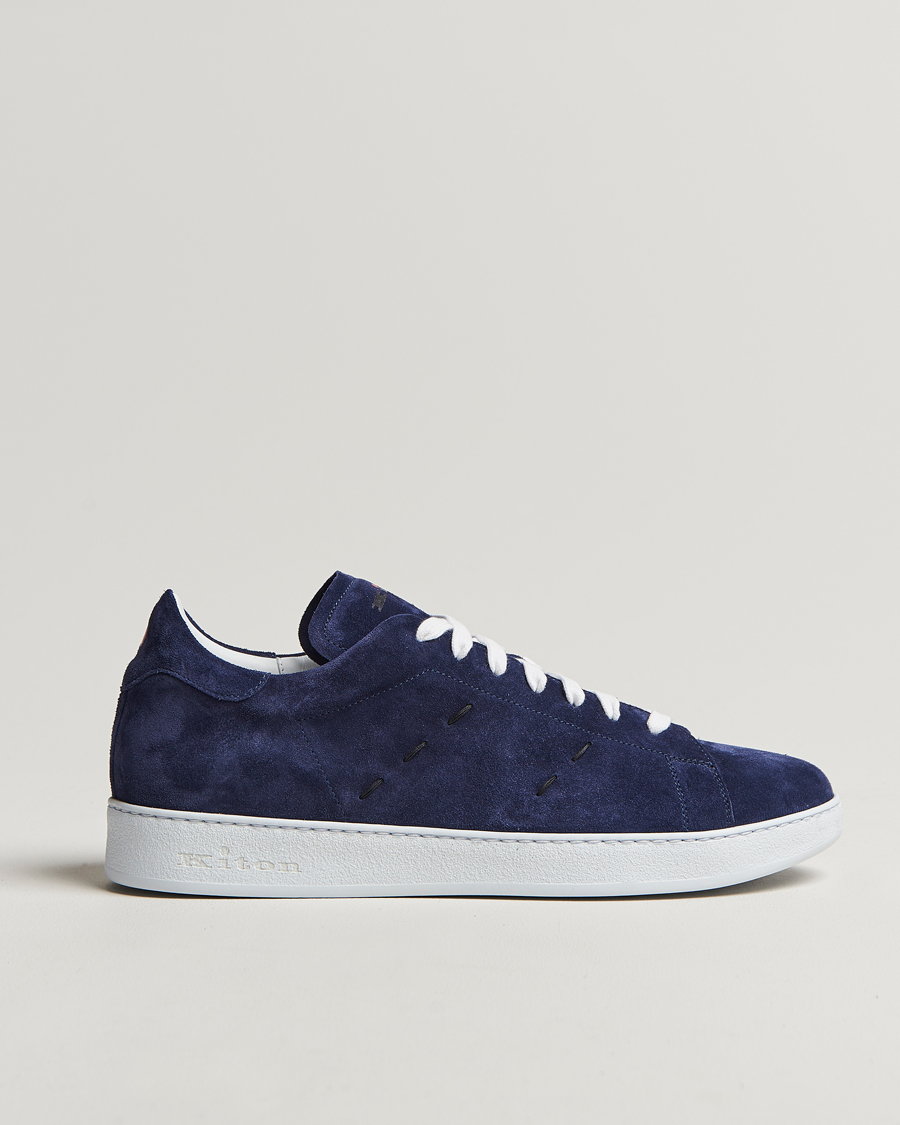 Mies | Kiton Plain Sneakers Navy Suede | Kiton | Plain Sneakers Navy Suede