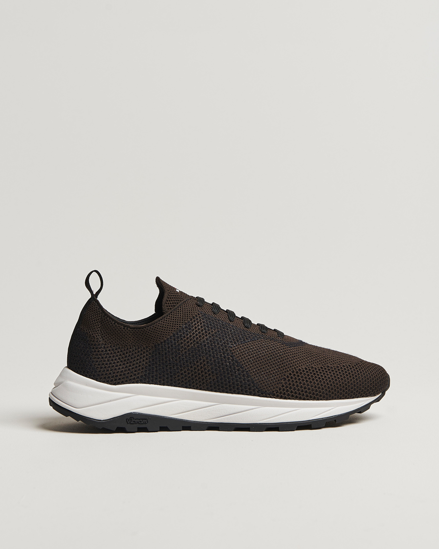 Mies | Kiton Running Sneakers Dark Brown | Kiton | Running Sneakers Dark Brown