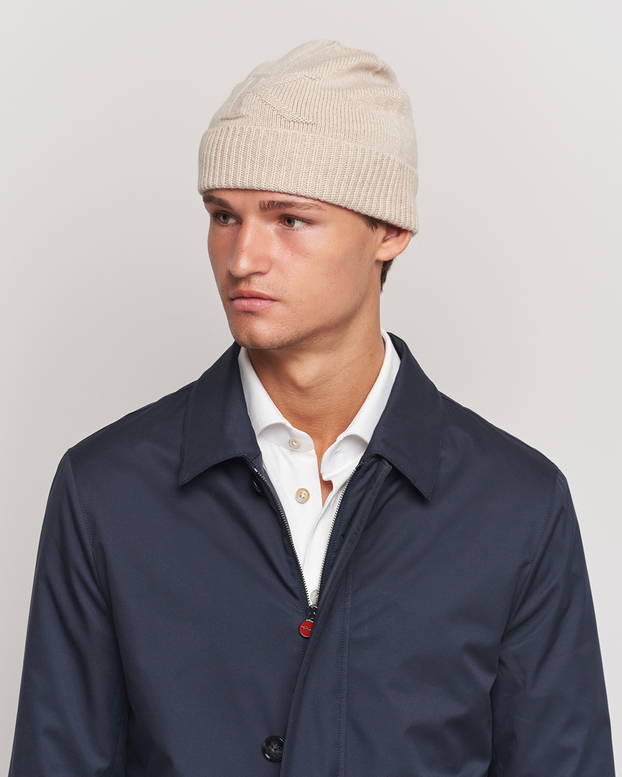 Mies | Kiton Cashmere Beanie Beige | Kiton | Cashmere Beanie Beige