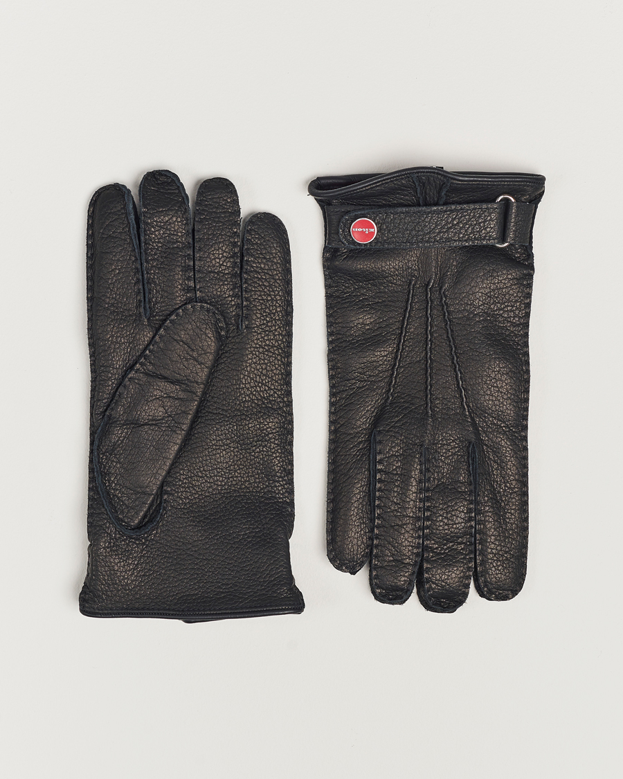 Mies | Kiton Grain Leather Gloves Black | Kiton | Grain Leather Gloves Black