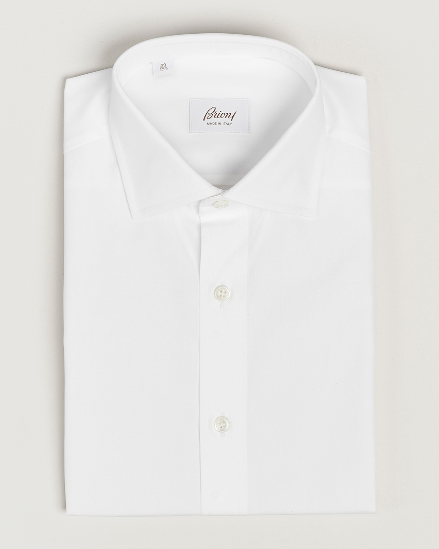 Mies | Kauluspaidat | Brioni | Slim Fit Dress Shirt White