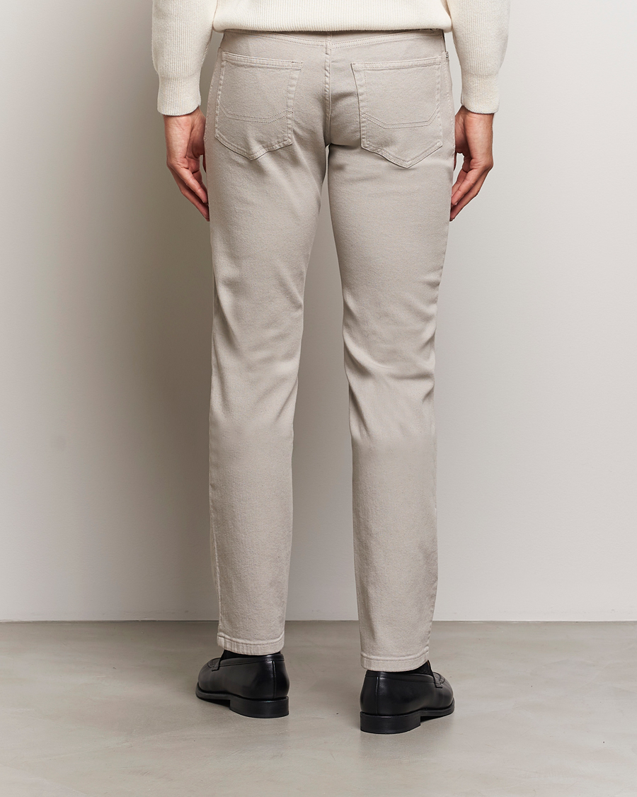 Mies | Housut | Brioni | Slim Fit 5-Pocket Cotton Pants Light Beige