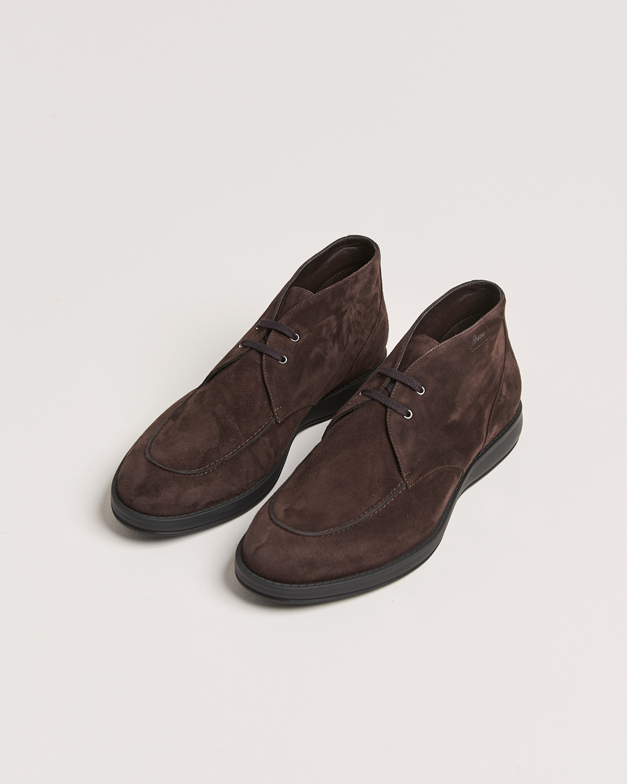 Mies | Brioni Journey Desert Boots Dark Brown Suede | Brioni | Journey Desert Boots Dark Brown Suede