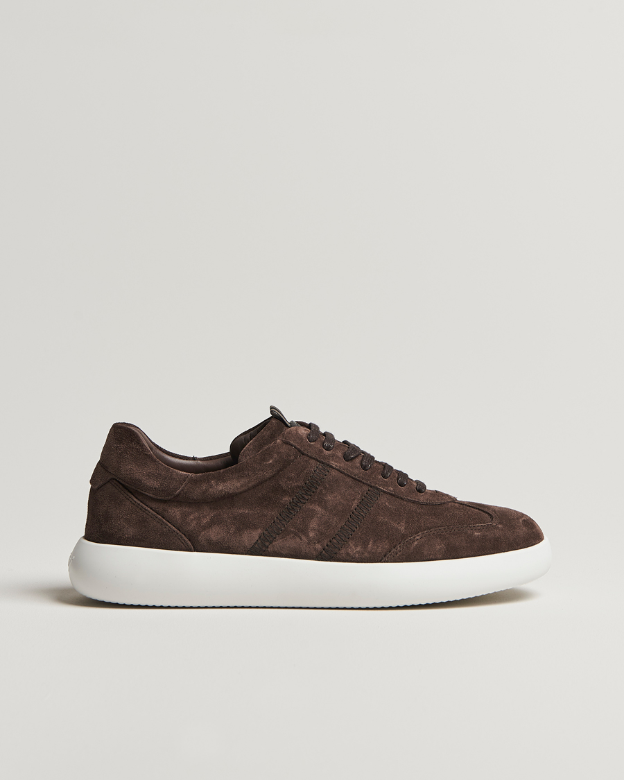 Mies | Brioni Cassetta Sneakers Dark Brown Suede | Brioni | Cassetta Sneakers Dark Brown Suede