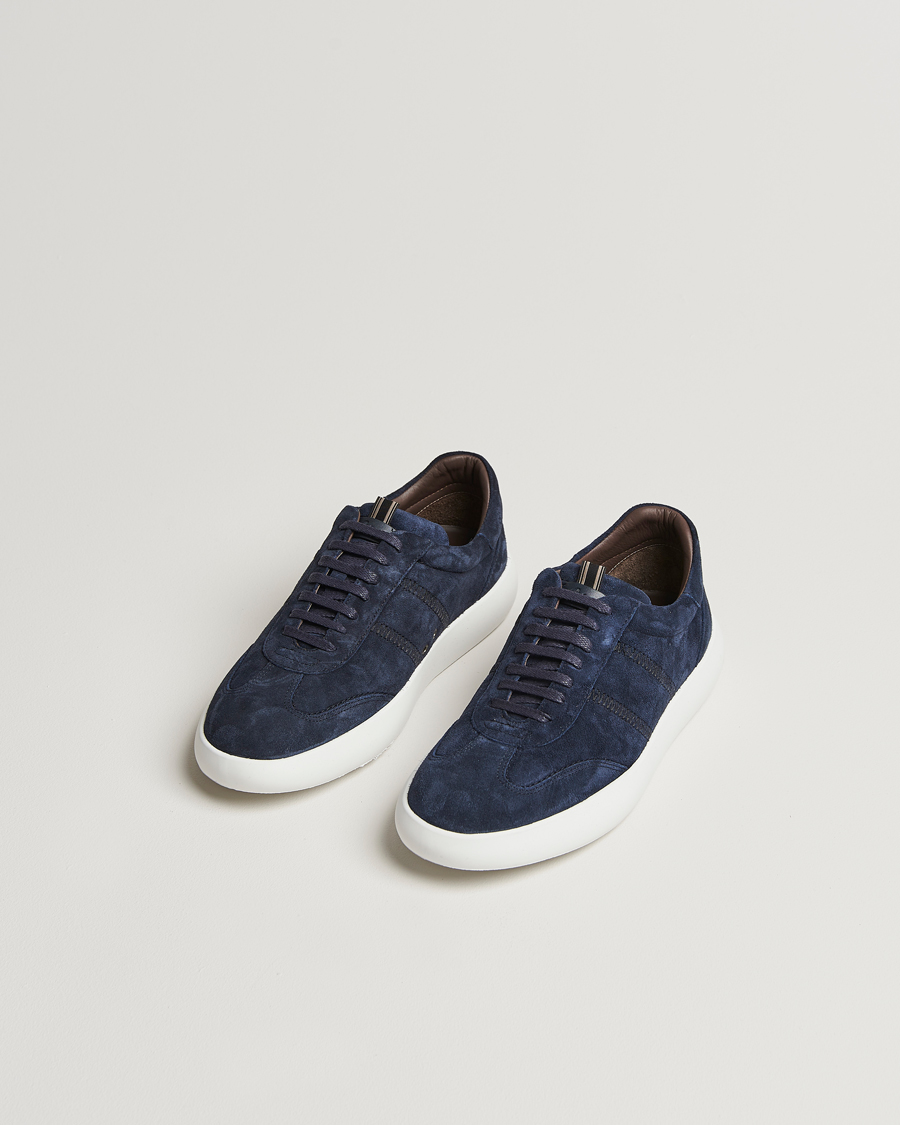 Mies | Brioni Cassetta Sneakers Navy Suede | Brioni | Cassetta Sneakers Navy Suede