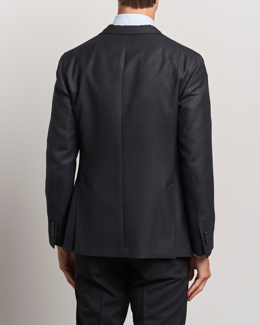 Mies | Pikkutakit | Boglioli | K Jacket Wool Hopsack Blazer Charcoal