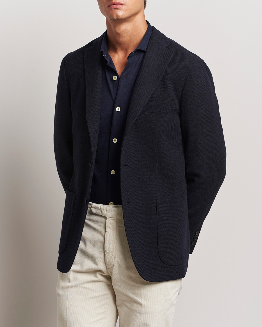 Mies | Pikkutakit | Boglioli | K Jacket Wool/Cashmere Blazer Navy
