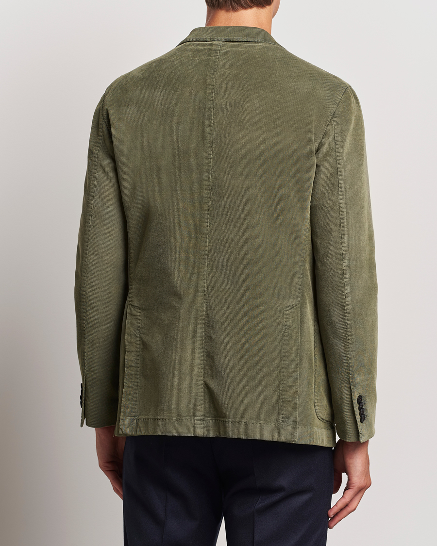 Mies | Pikkutakit | Boglioli | K Jacket Corduroy Blazer Dark Green