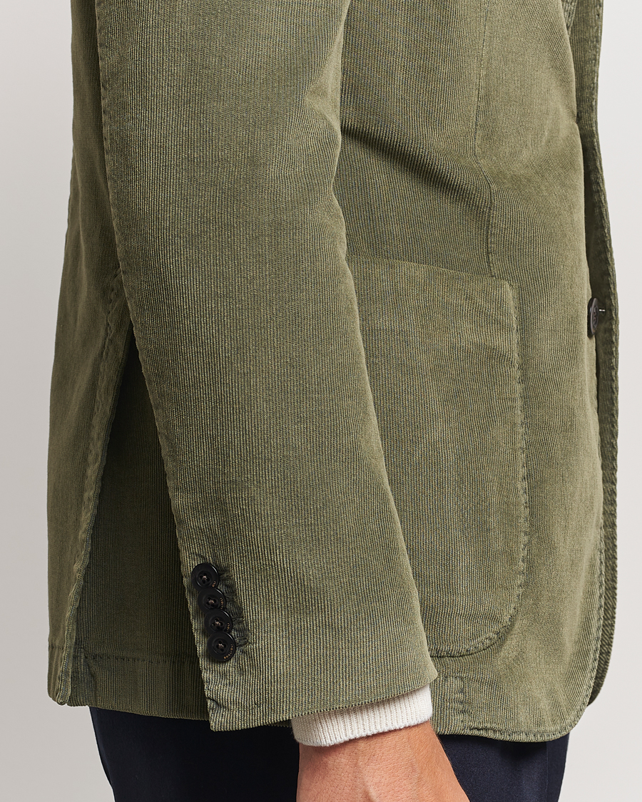 Mies | Pikkutakit | Boglioli | K Jacket Corduroy Blazer Dark Green