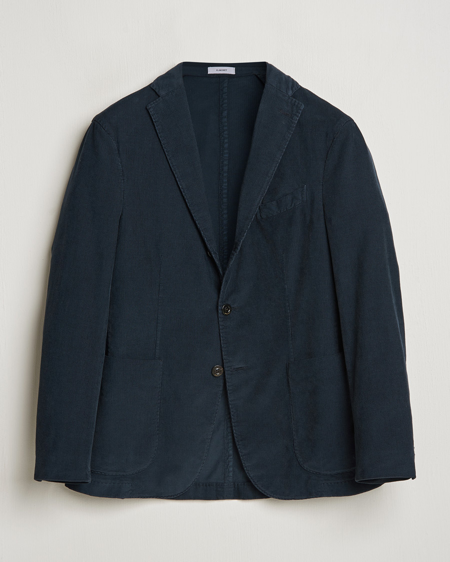 Mies | Pikkutakit | Boglioli | K Jacket Corduroy Blazer Navy