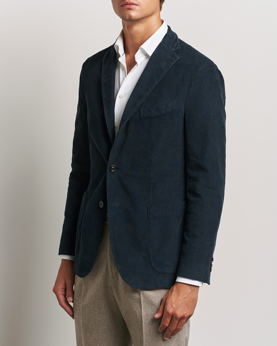 Mies | Pikkutakit | Boglioli | K Jacket Corduroy Blazer Navy
