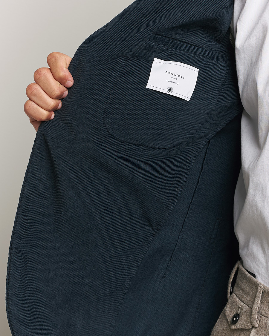 Mies | Pikkutakit | Boglioli | K Jacket Corduroy Blazer Navy