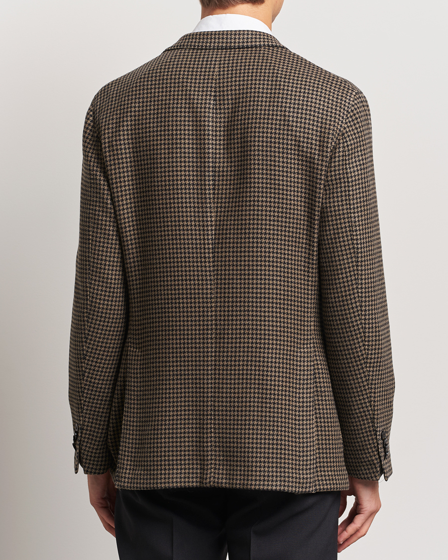 Mies | Pikkutakit | Boglioli | K Jacket Houndstooth Wool Blazer Brown