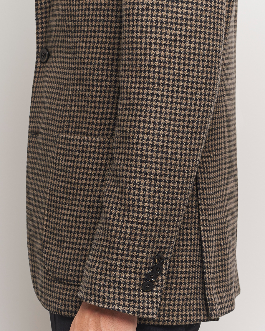 Mies | Pikkutakit | Boglioli | K Jacket Houndstooth Wool Blazer Brown