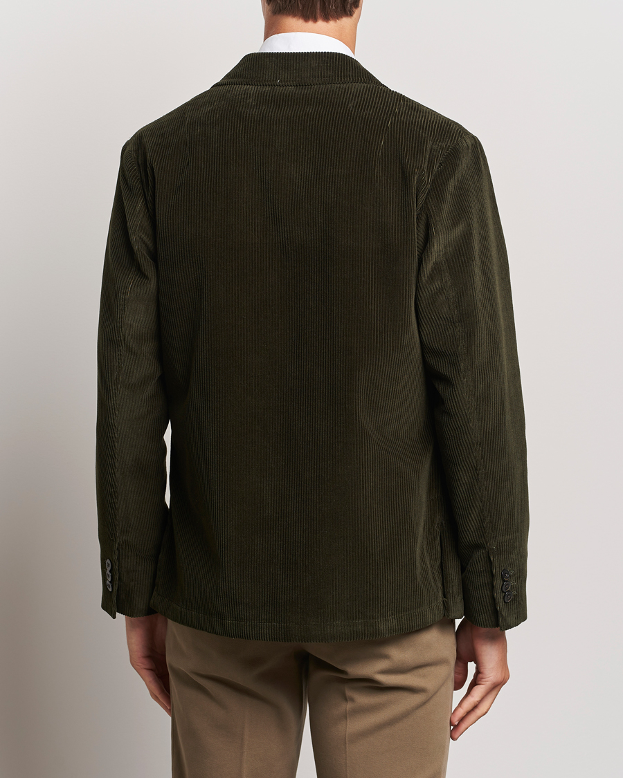 Mies | Pikkutakit | Boglioli | Wale Corduroy Painter Jacket Dark Green