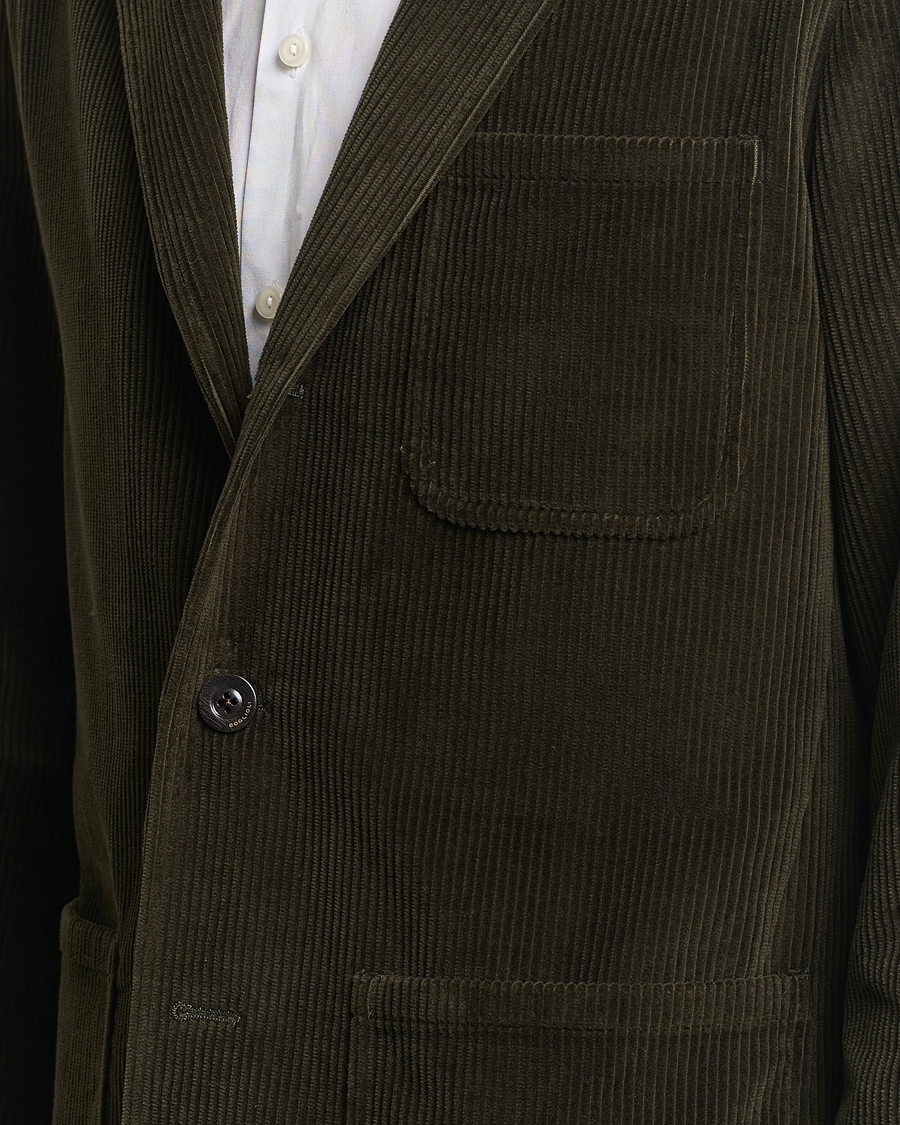 Mies | Pikkutakit | Boglioli | Wale Corduroy Painter Jacket Dark Green