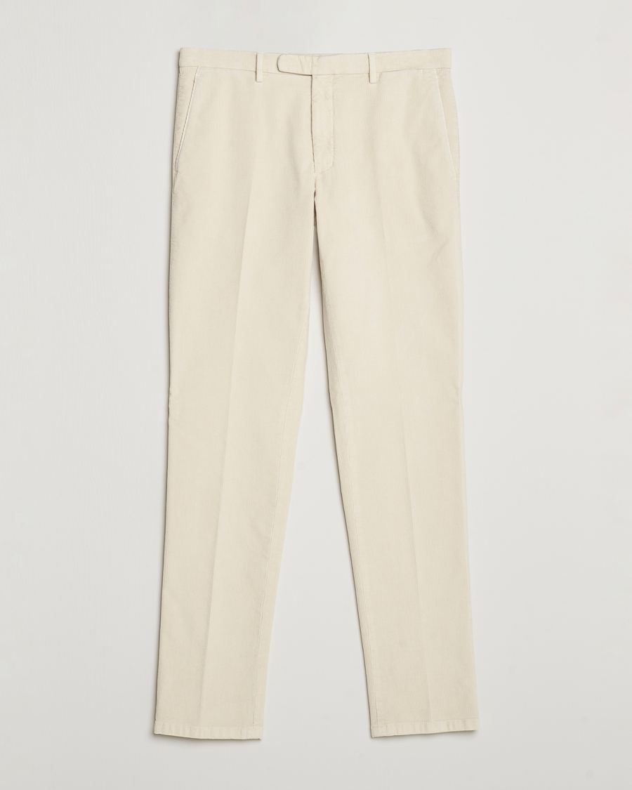 Mies | Housut | Boglioli | Corduroy Trousers Off White