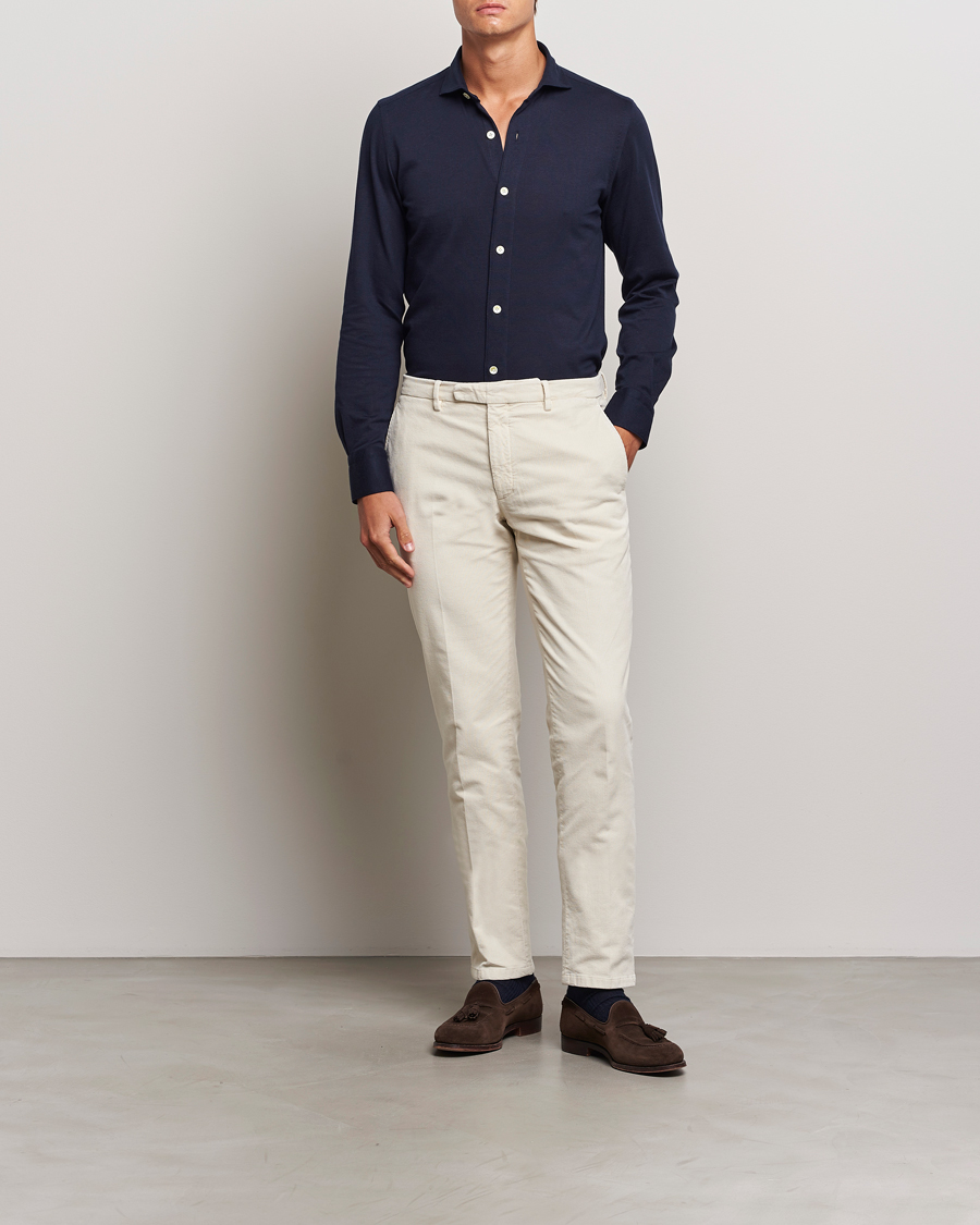 Mies | Housut | Boglioli | Corduroy Trousers Off White