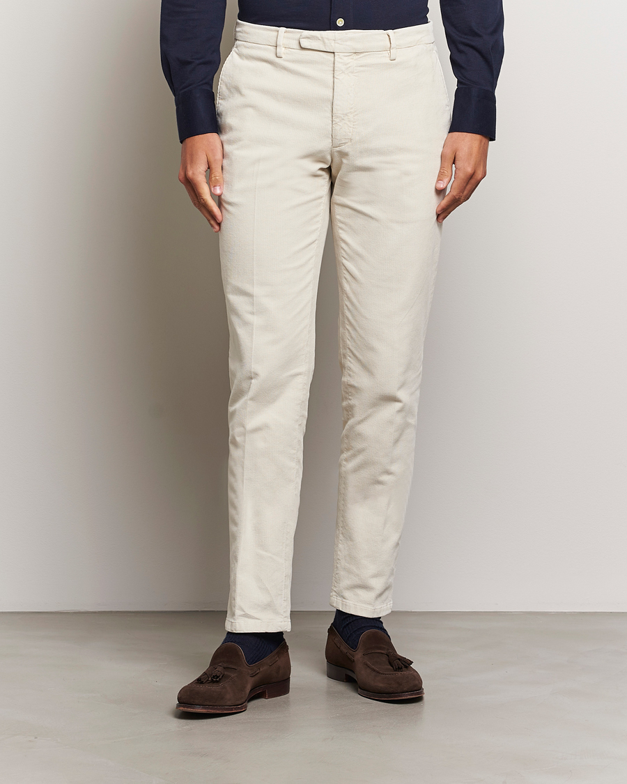Mies | Housut | Boglioli | Corduroy Trousers Off White