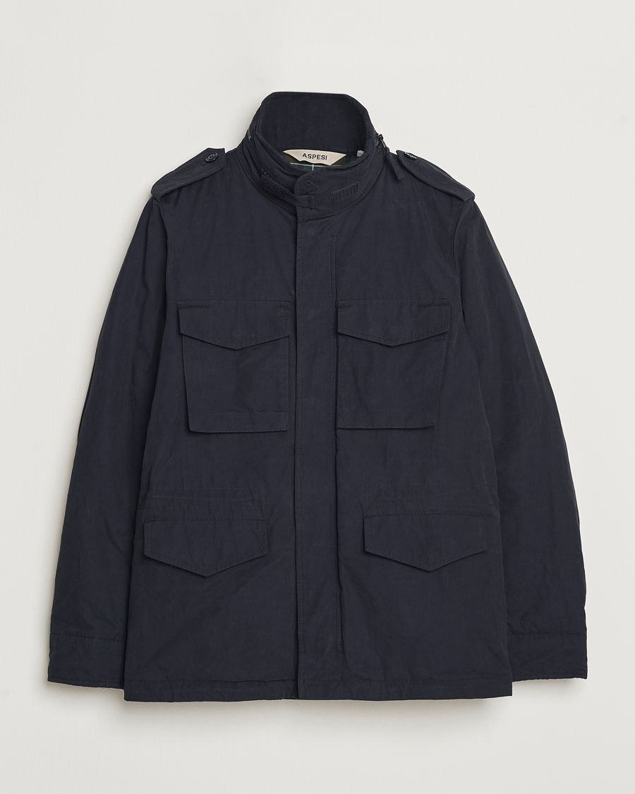 Mies | Takit | Aspesi | Cotton Field Jacket Midnight