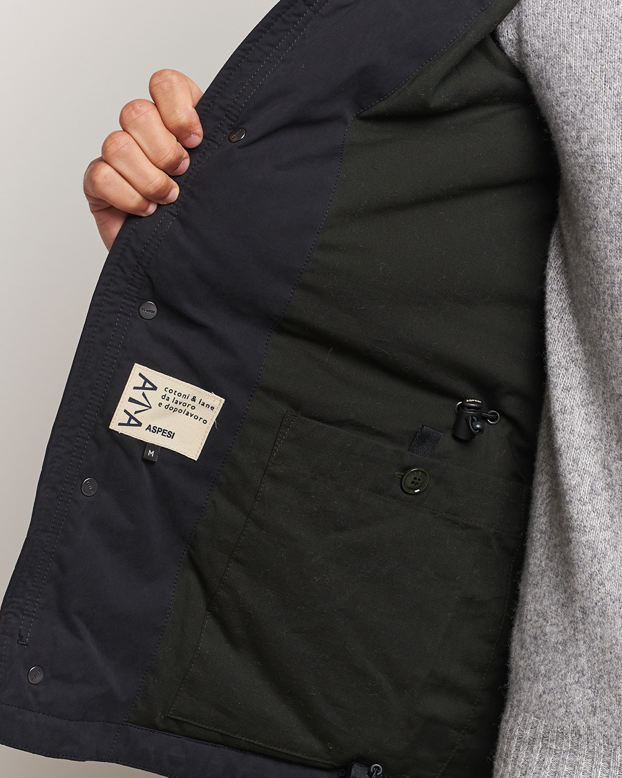 Mies | Takit | Aspesi | Cotton Field Jacket Midnight