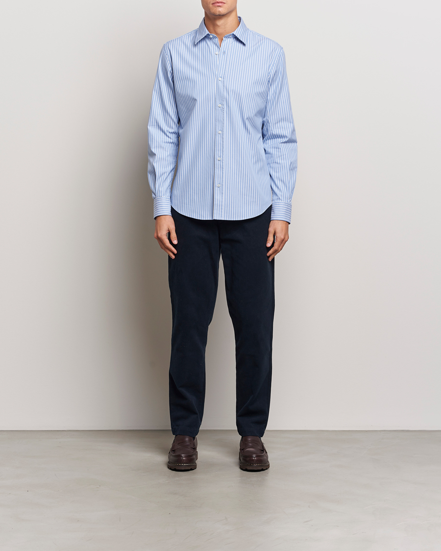 Mies | Kauluspaidat | Aspesi | Striped Oxford Shirt Light Blue