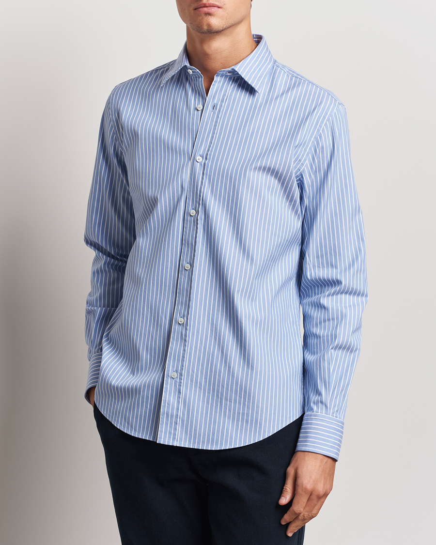 Mies | Kauluspaidat | Aspesi | Striped Oxford Shirt Light Blue