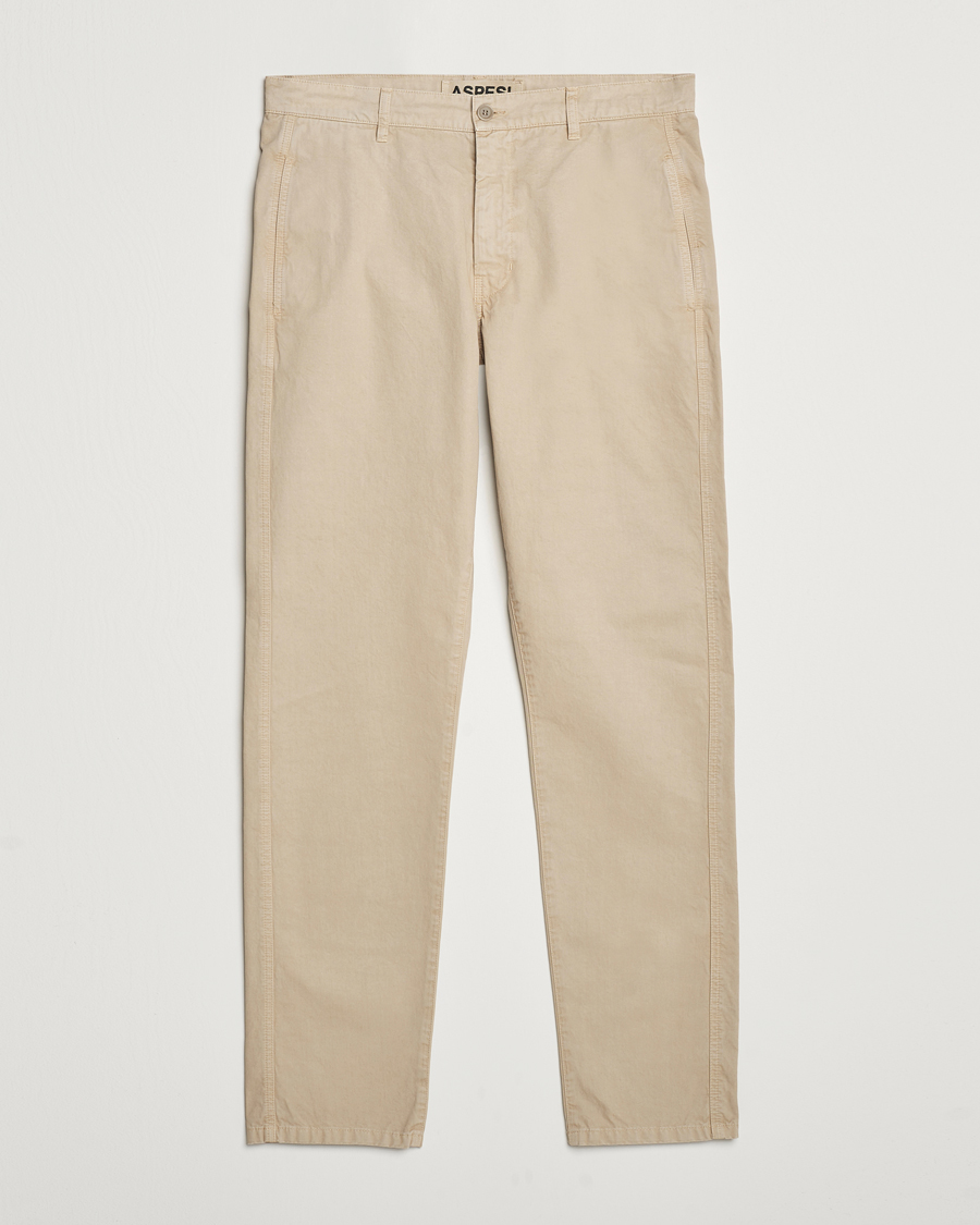 Mies | Housut | Aspesi | Garment Dyed Cotton Pants Beige