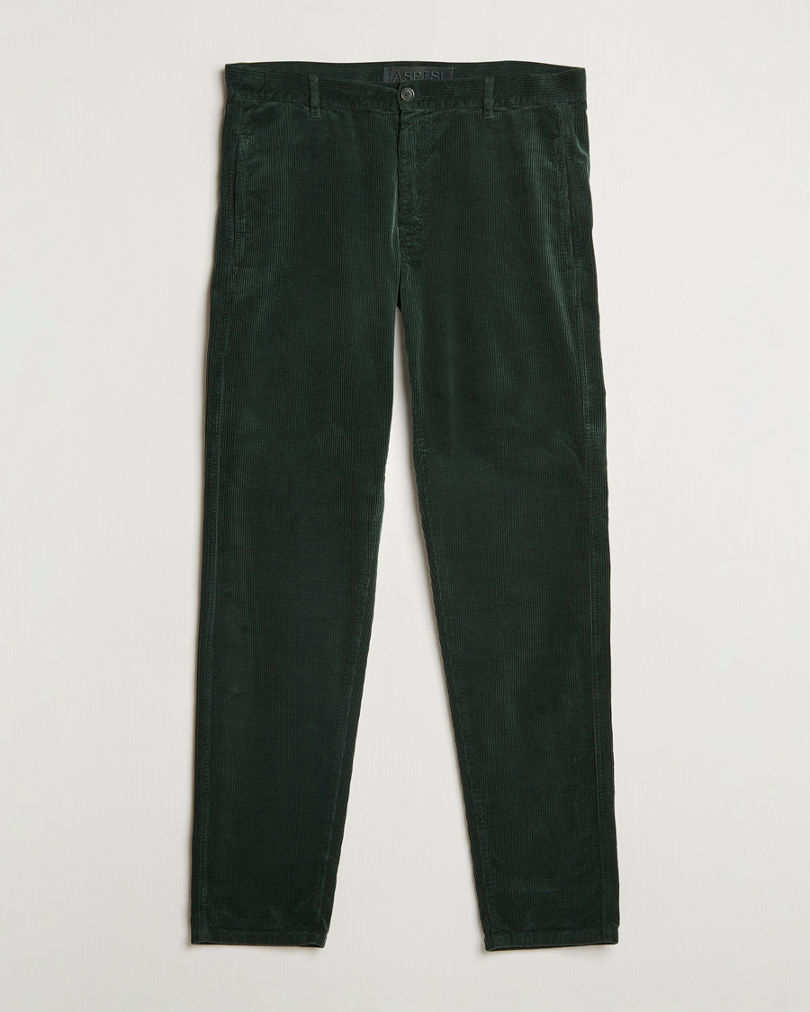 Mies | Housut | Aspesi | Corduroy Pants Dark Green