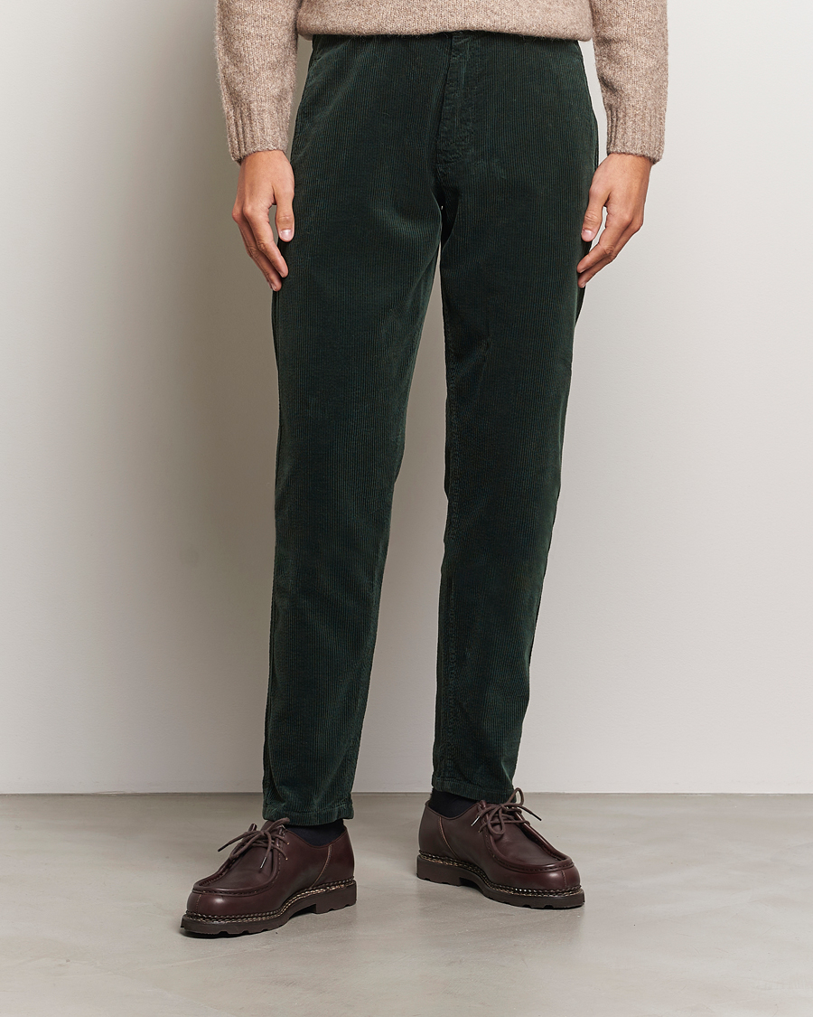 Mies | Housut | Aspesi | Corduroy Pants Dark Green