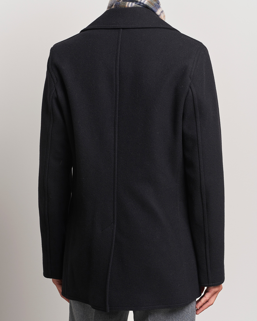 Mies | Takit | Gloverall | Churchill Reefer Peacoat Black