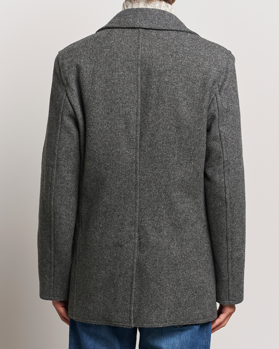 Mies | Takit | Gloverall | Churchill Reefer Peacoat Grey