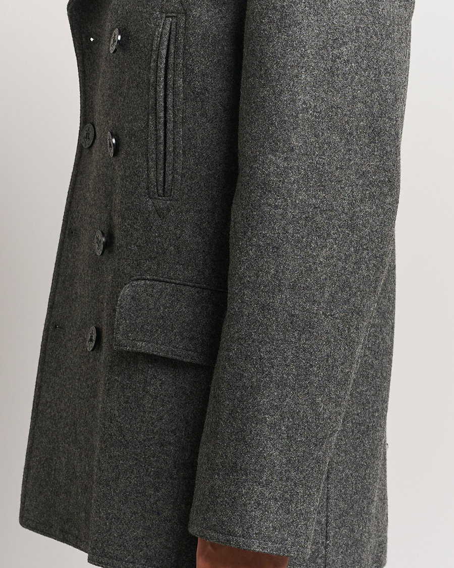 Mies | Takit | Gloverall | Churchill Reefer Peacoat Grey