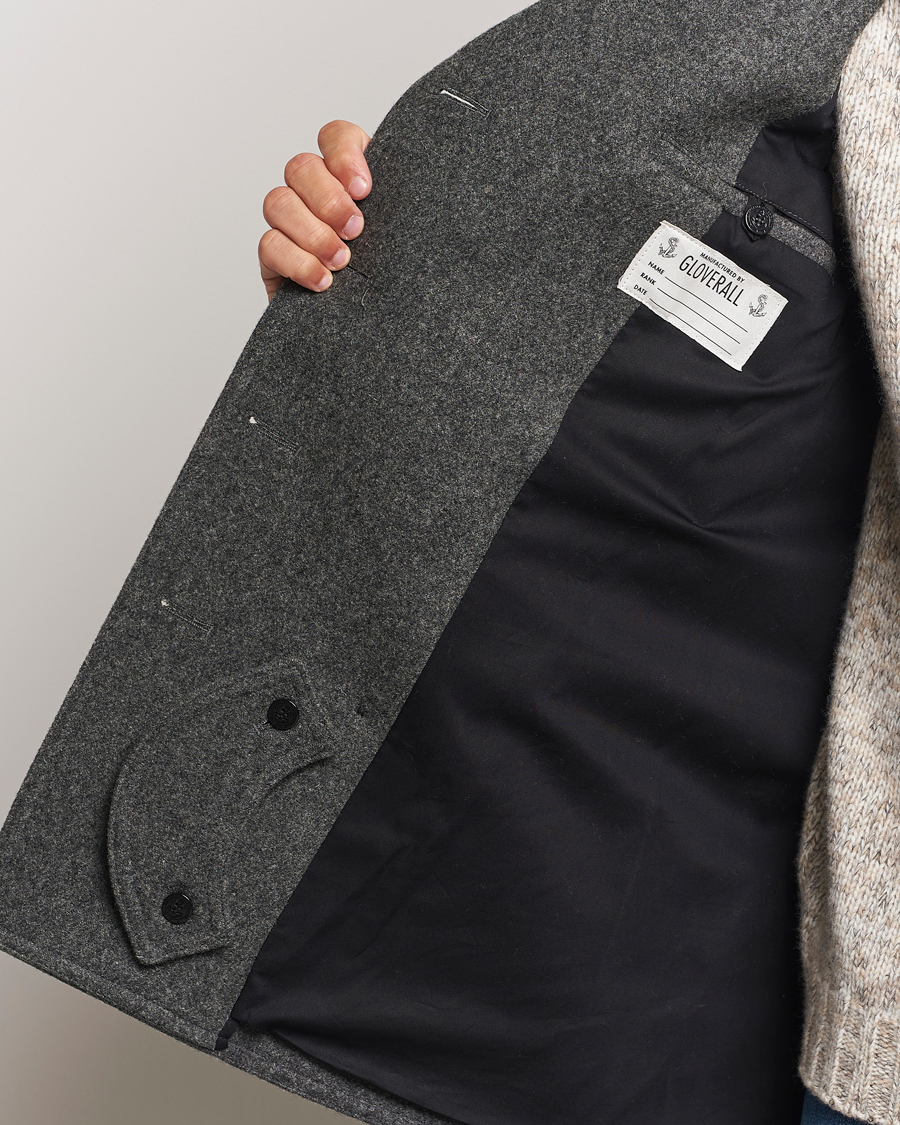 Mies | Takit | Gloverall | Churchill Reefer Peacoat Grey