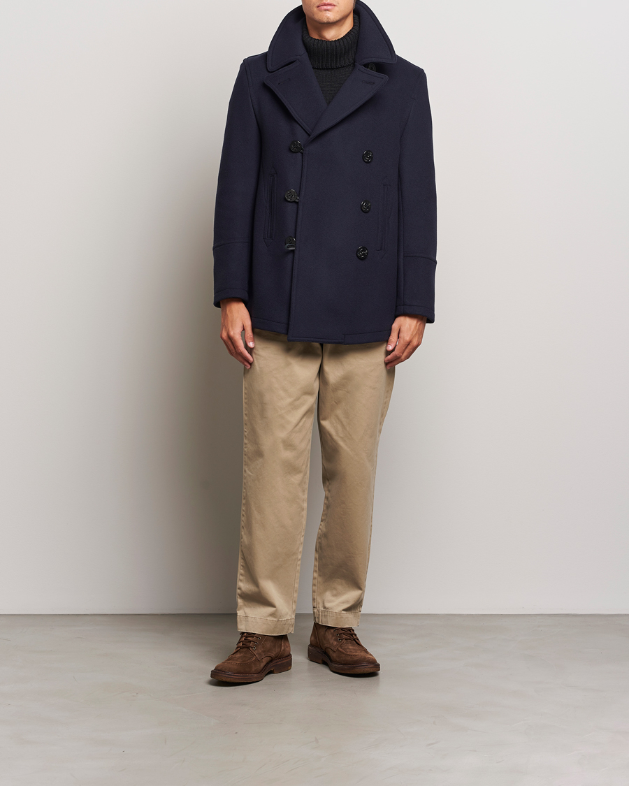 Mies | Takit | Gloverall | Tennyson Peacoat Navy