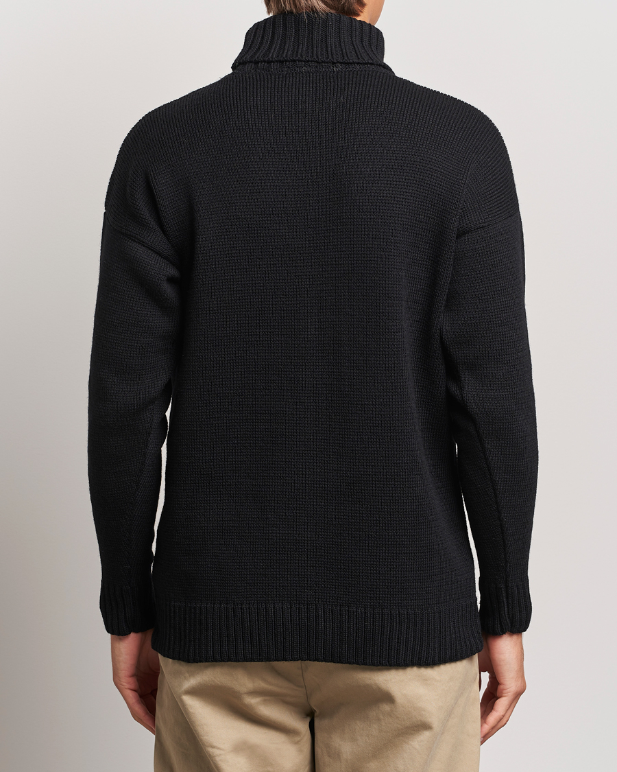 Mies | Puserot | Gloverall | Submariner Chunky Wool Rollneck Black
