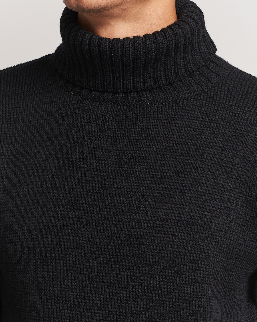 Mies | Puserot | Gloverall | Submariner Chunky Wool Rollneck Black