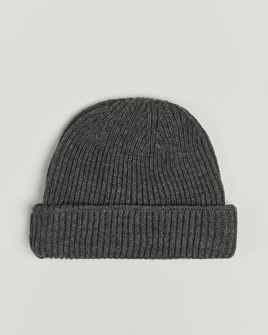 Mies | Gloverall Fisherman Lambswool Beanie Grey | Gloverall | Fisherman Lambswool Beanie Grey
