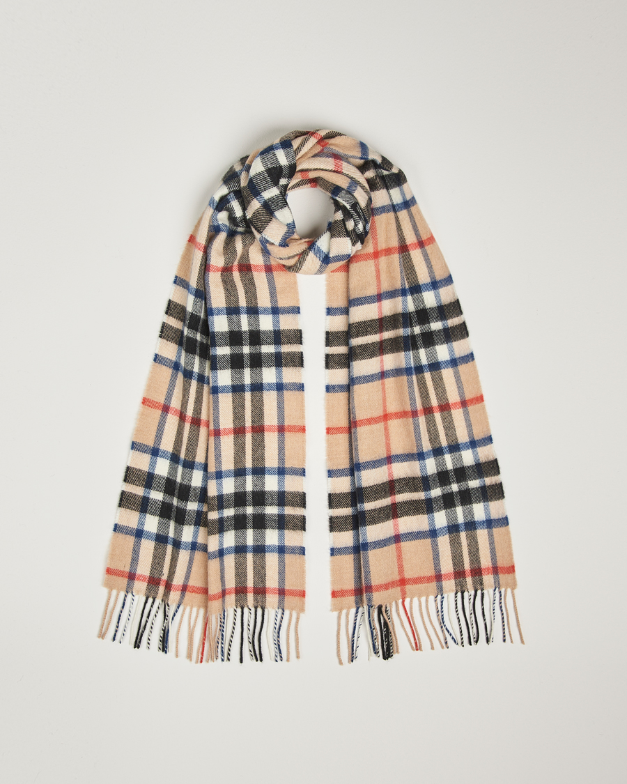 Mies | Gloverall Lambswool Scarf Camel Check | Gloverall | Lambswool Scarf Camel Check