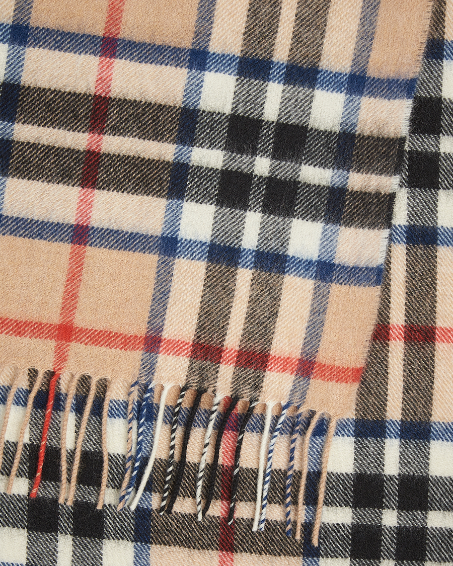 Mies | Gloverall Lambswool Scarf Camel Check | Gloverall | Lambswool Scarf Camel Check