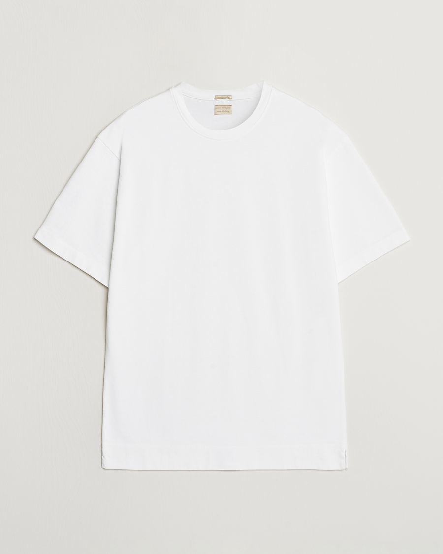 Mies | T-paidat | Massimo Alba | Nevis Cotton T-Shirt White