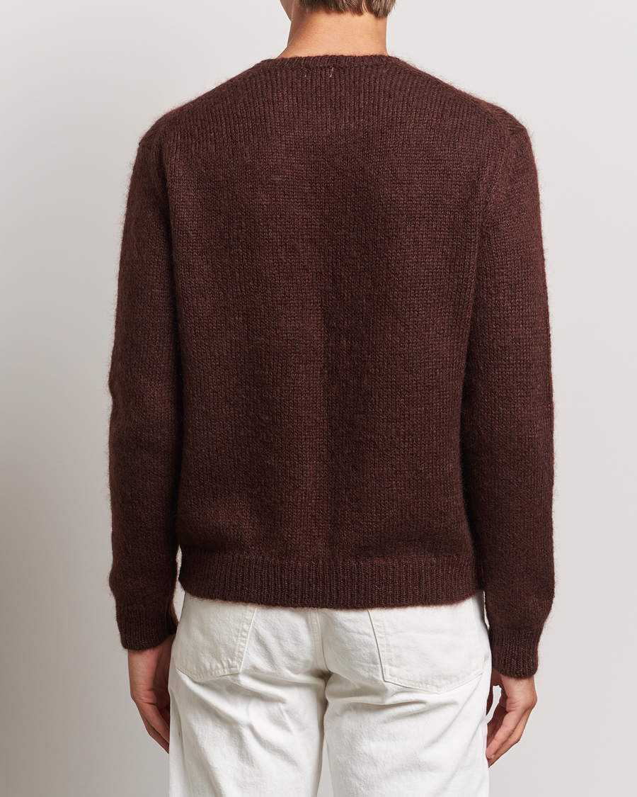 Mies | Puserot | Massimo Alba | Mohair Crew Neck Cocco