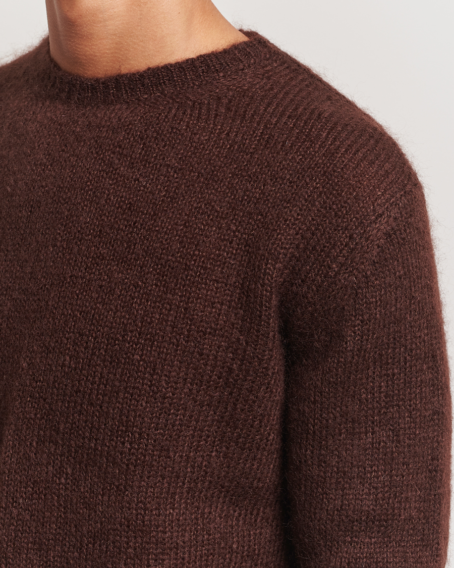 Mies | Puserot | Massimo Alba | Mohair Crew Neck Cocco