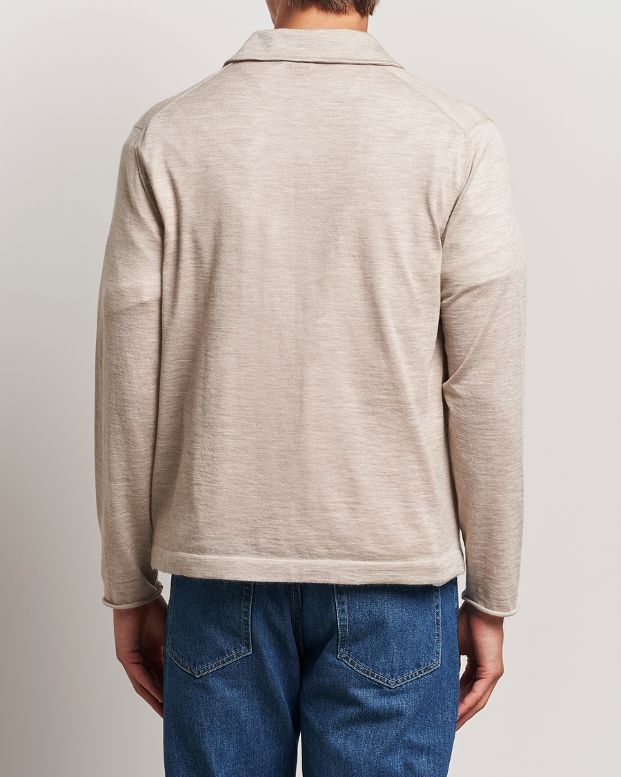 Mies | Puserot | Massimo Alba | Cashmere Shawl Collar Cardigan Beige