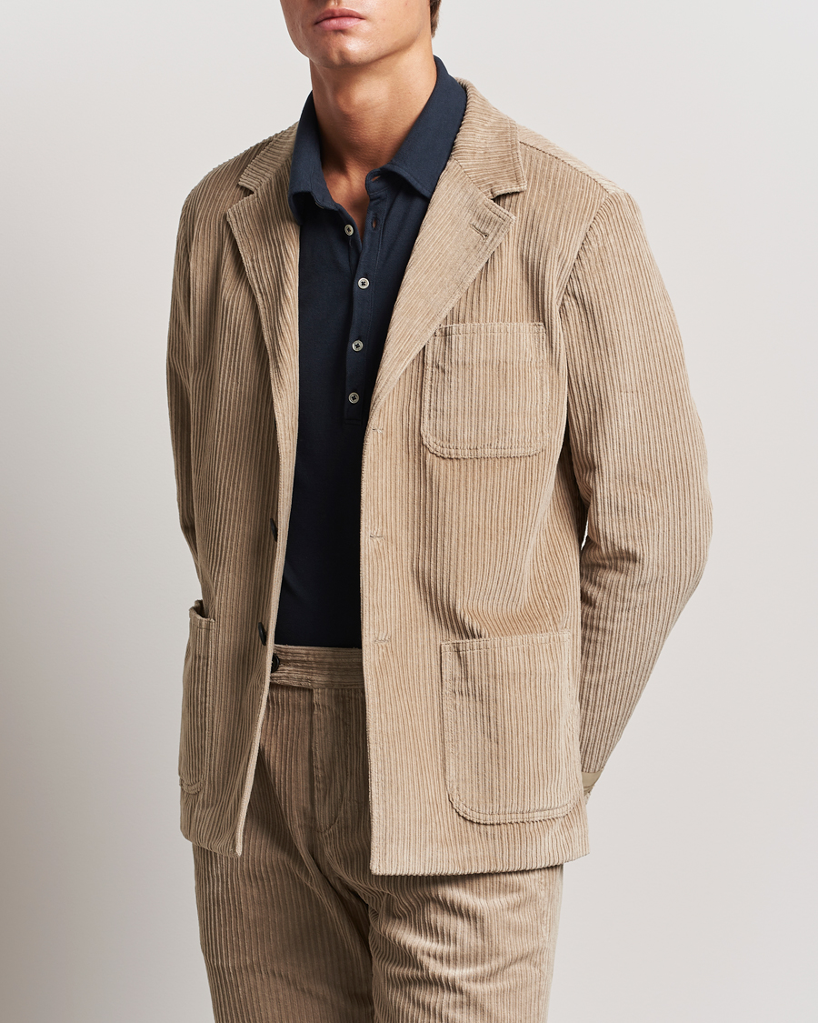 Mies | Takit | Massimo Alba | Baglietto Wale Corduroy Jacket Beige