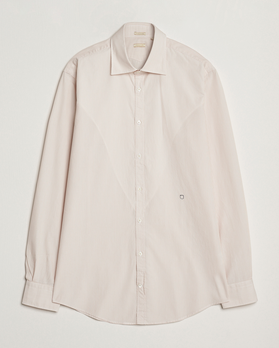 Mies | Kauluspaidat | Massimo Alba | Genova Casual Shirt Beige Stripe